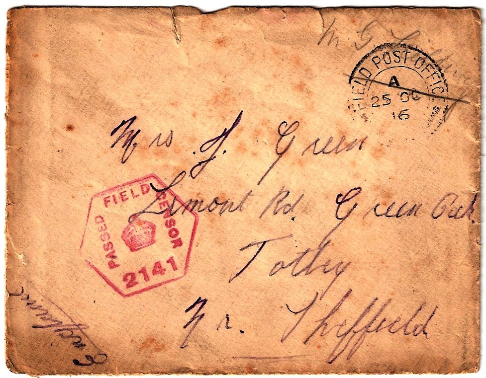 Willie Green's letter home